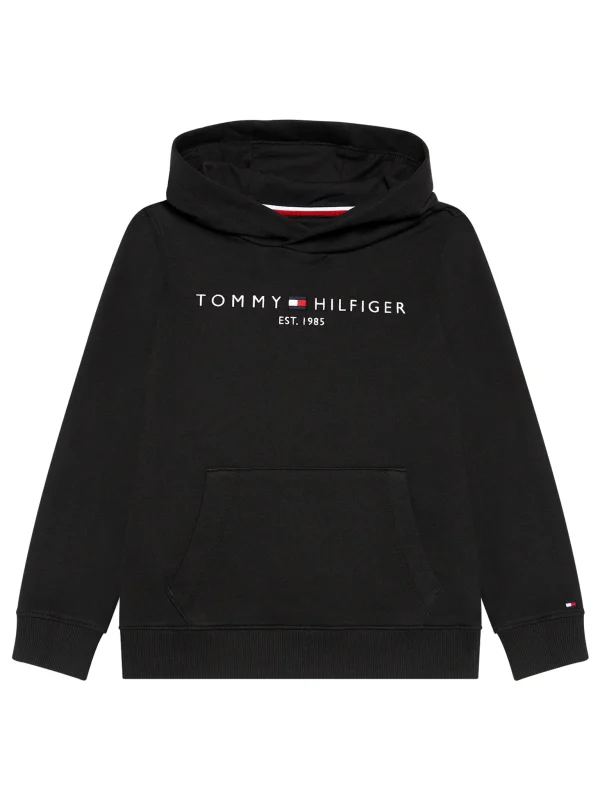 Tommy Hilfiger Μπλούζα Essential Hoody KS0KS00213 Μαύρο Regular Fit - Image 3