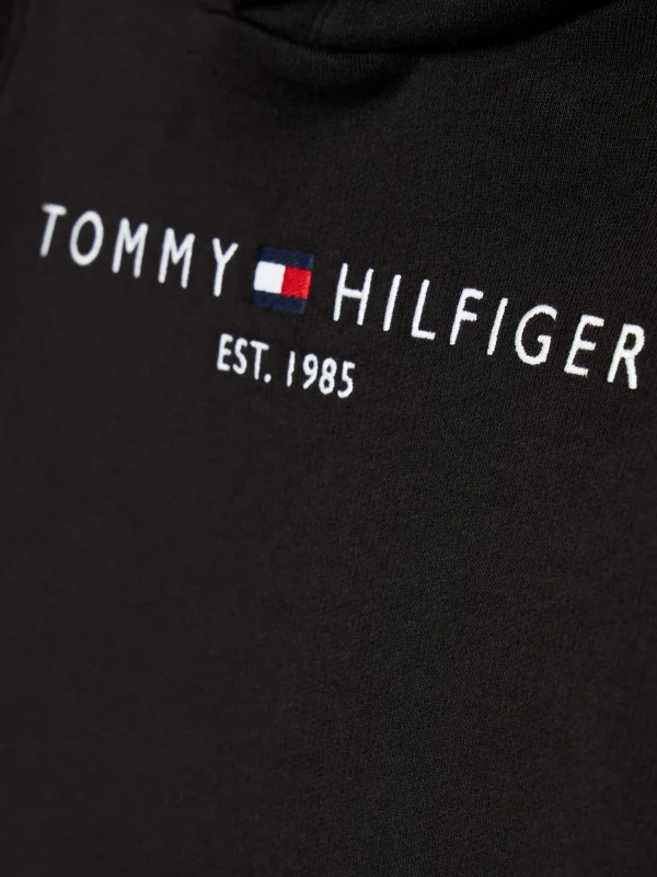 Tommy Hilfiger Μπλούζα Essential Hoody KS0KS00213 Μαύρο Regular Fit - Image 2